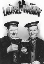 Wandbord - Stan Laurel & Oliver Hardy -20x30cm- Gebolde Duitse Kwaliteit
