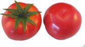 Grote namaak tomaat - per 3 stuks - kunststof / decoratie tomaten