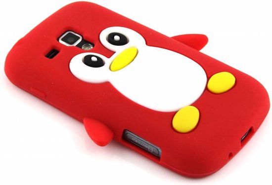 Rood pinguin siliconen hoesje - Samsung Galaxy S Duos / Trend (Plus) |  bol.com