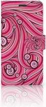 Geschikt voor Samsung Galaxy S8 Plus Bookcover hoesje Swirl Pink