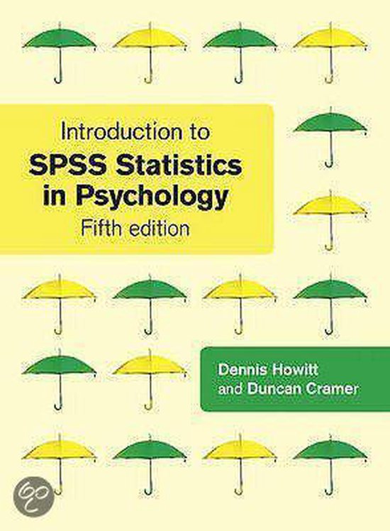 Introduction To Spss Statistics In Psychology - cover