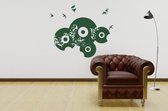 Muursticker - Platen - 50x60 - Zwart