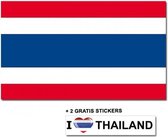 Thaise vlag + 2 gratis stickers