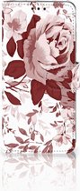 Huawei P30 Pro Uniek Boekhoesje Watercolor Flowers