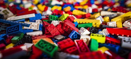 Papier peint photo Lego Bricks, Décoration de chambre denfant