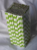 Rietjes van karton - slinger groen - 150 stuks