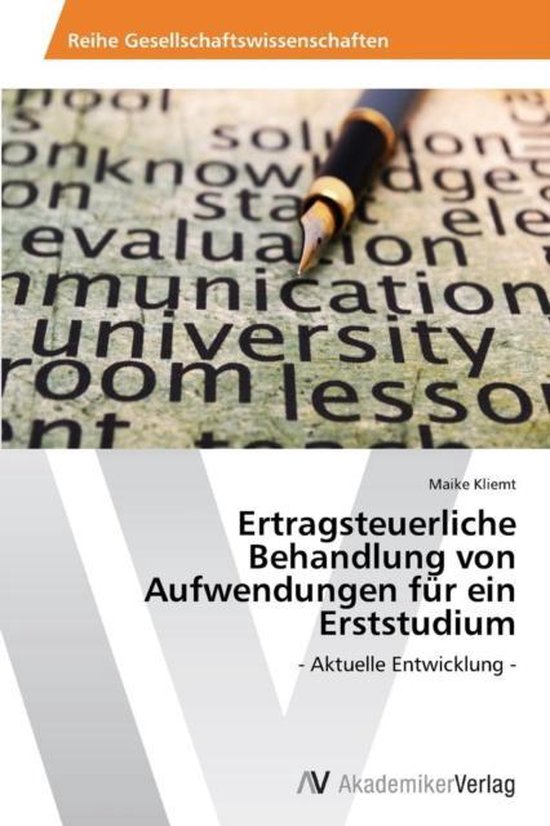 Ertragsteuerliche Behandlung von Aufwendungen für ein Ersts ... - cover