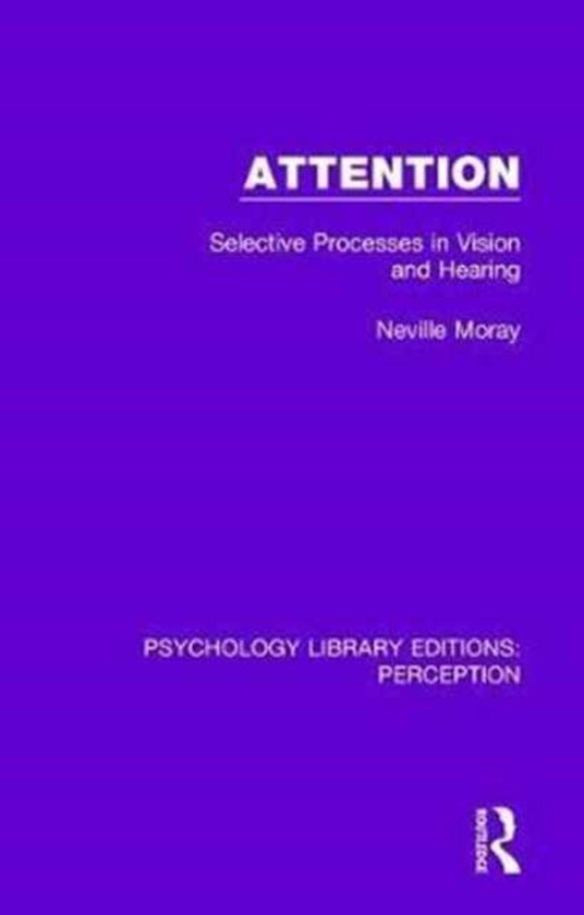 Psychology Library Editions: Perception- Attention - cover