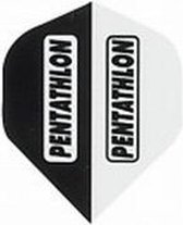 Pentathlon flights Poly Black and White  Set Ã  3 stuks