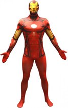 Morphsuits™ Iron Man Value Morphsuit - SecondSkin - Verkleedkleding - 146/152 cm