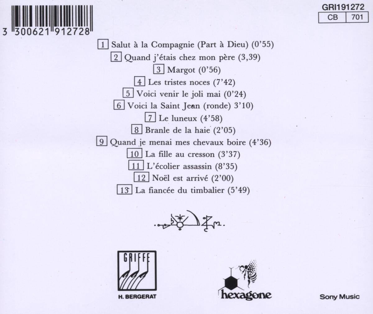 Almanach, Malicorne CD (album) Muziek