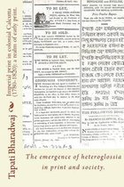 Imperial Print in Colonial Calcutta (1780-1820)