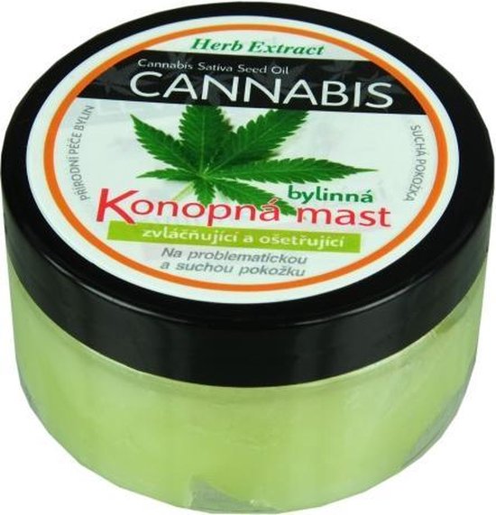 Herb Extract® Kruidenzalf met Cannabis - 100ml - helpt bij helpt kleine scheurtjes in de droge huid te genezen