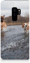Geschikt voor Samsung Galaxy S9 Plus Standcase Hoesje Design Honden