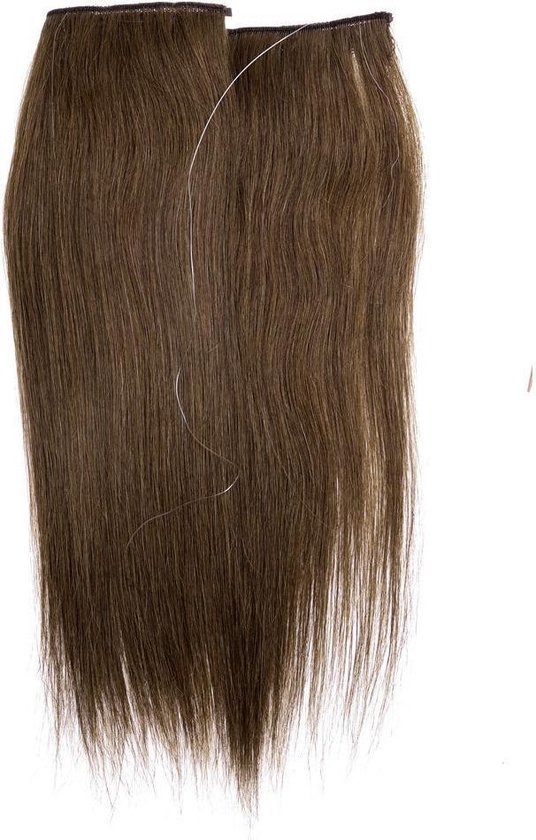 Manuscript Viool Pence Flip In Extensions Hair Halo 80gram Opvulling kleur6 middenbruin 35cm 100%echt  haar | bol.com