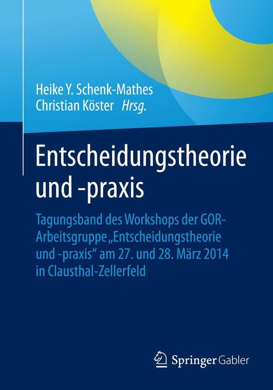 Business and Economics (German Language) - Entscheidungstheo ... - cover