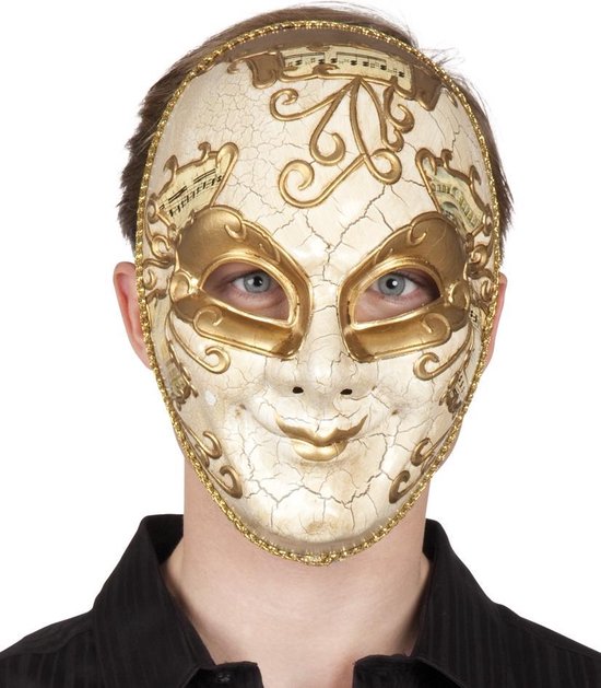 Terughoudendheid Werkloos hebben zich vergist Venetiaans Masker gezichtsmasker heren Maestro luxe | bol.com