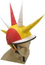 Funhelm - Spikes - Rood Wit Geel