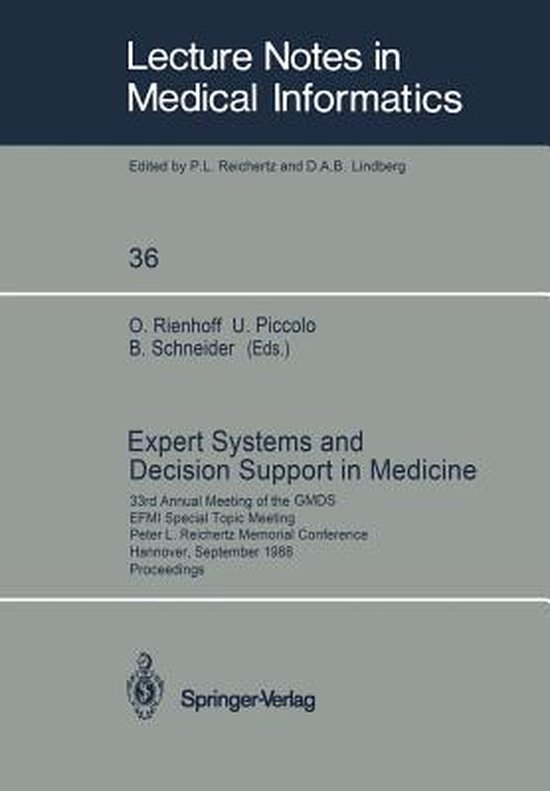 Lecture Notes in Medical Informatics36- Expert Systems and D ... - cover