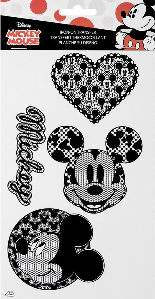 Disney - Mickey Mouse - Strijkbutton - 3 stuks