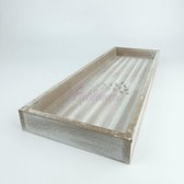 Horeca Wooden Tray | Antique Grey  14 X 40cm set van van 2 stuks