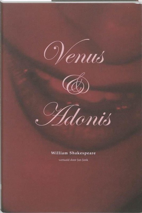 Cover van het boek 'Venus en Adonis' van William Shakespeare