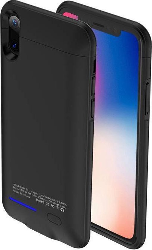 Battery Power Case voor iPhone X 4000 mAh Zwart | bol.com