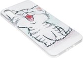 Coque en siliconen hoesje chat mignon iPhone XS Max