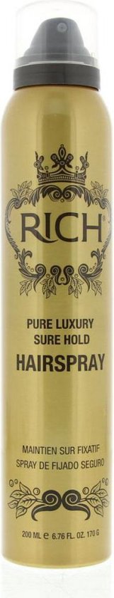 Rich Pure Luxury Sure Hold Hairspray.