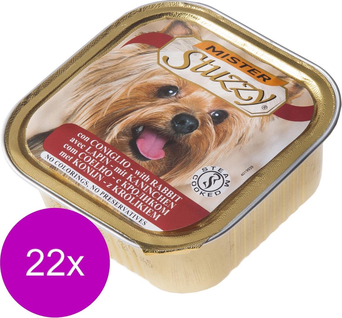 Mister Stuzzy Mister Stuzzy Dog Paté 150 g - Hondenvoer - 22 x Konijn