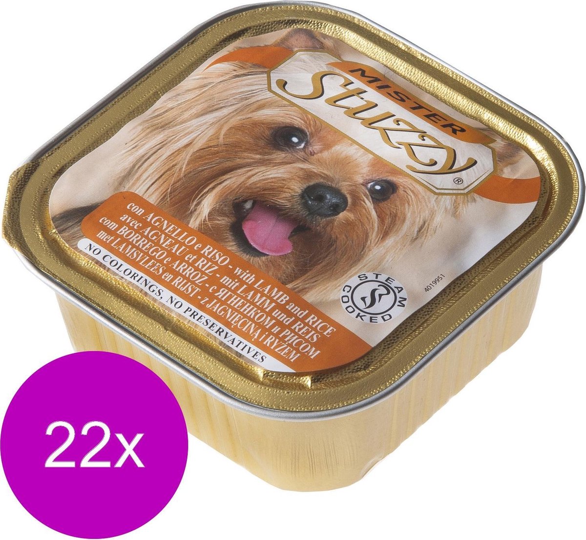 22x Stuzzy Hondenvoer Paté Lam&Rijst 150 gr