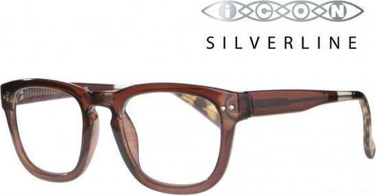 Icon Eyewear KCA710 Celiotti, Silverline Leesbril +1.50 - Helder Bruin |  bol.com