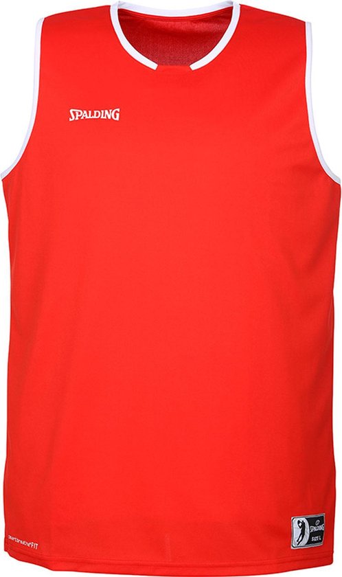 Spalding Move Tanktop Heren Basketbalshirt - Maat M  - Mannen - rood/wit