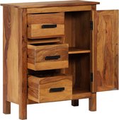 Ladekast (INCL anti kras viltjes) dressoir Sheesham hout 65x30x80 cm / schoenenkast / dressoir kast / gangkast schoenen kast / wandkast / commode kast / opbergkast