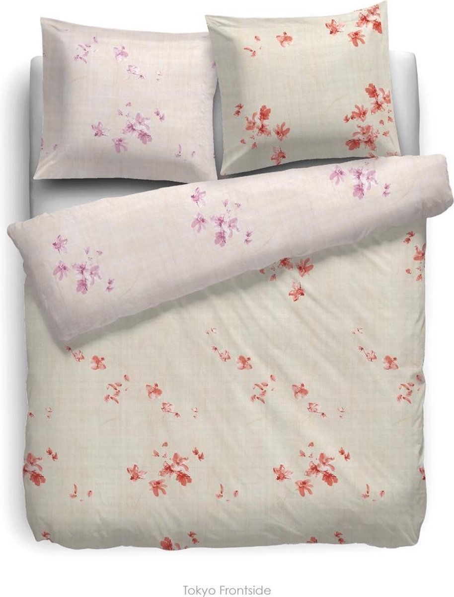 Heckettlane HNL Velvet Touch Tokyo Dekbedovertrek - Litsjumeaux XL - 260x200/220 cm - Lila
