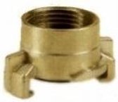 Geka koppeling met tule messing 1/2" binnendraad