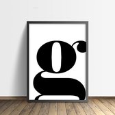 Zwart-wit poster G (50x70cm)