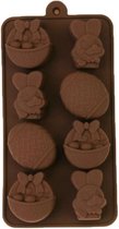 Paas chocoladevorm - paashaas, paasmand, paasei - Siliconen chocolade vorm voor Pasen