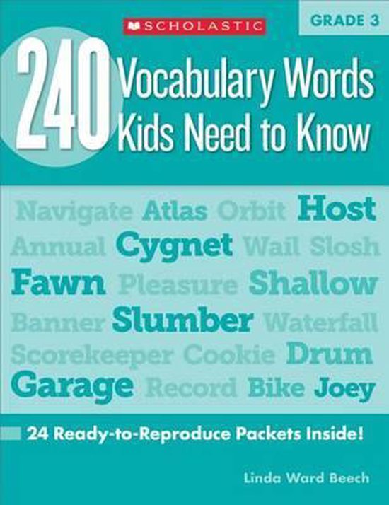 240 Vocabulary Words Kids Need To Know: Grade 3 - cover