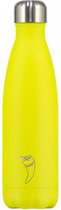 Chilly's Bottle Drink- & Thermofles Neon Geel