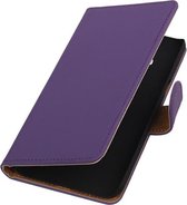 Samsung Galaxy J3 - Étui portefeuille violet uni Booktype