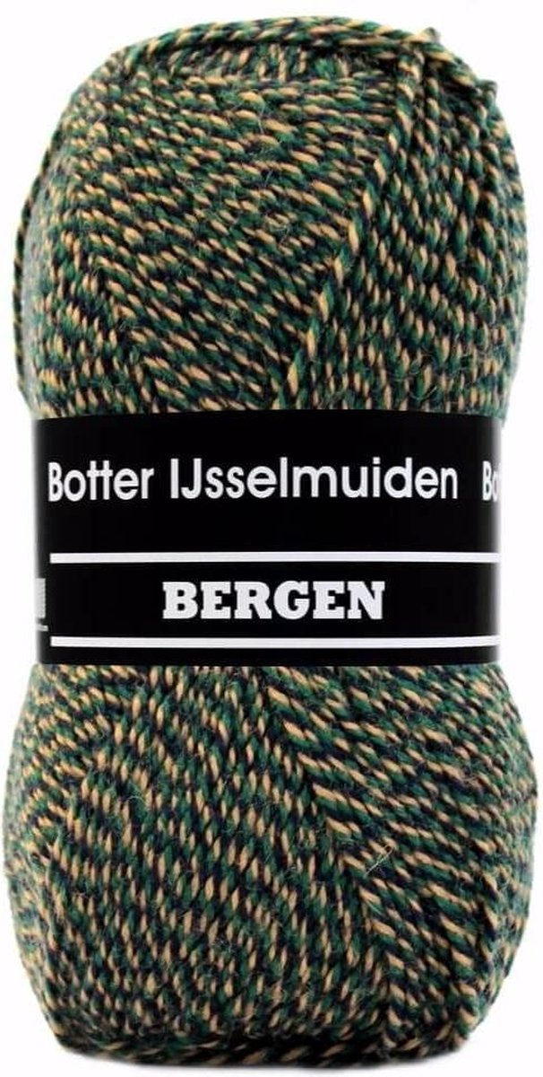 Bergen bruin gemeleerd 185 - Botter IJsselmuiden PAK MET 10 BOLLEN a 100 GRAM. INCL. Gratis Digitale vinger haak en brei toerenteller