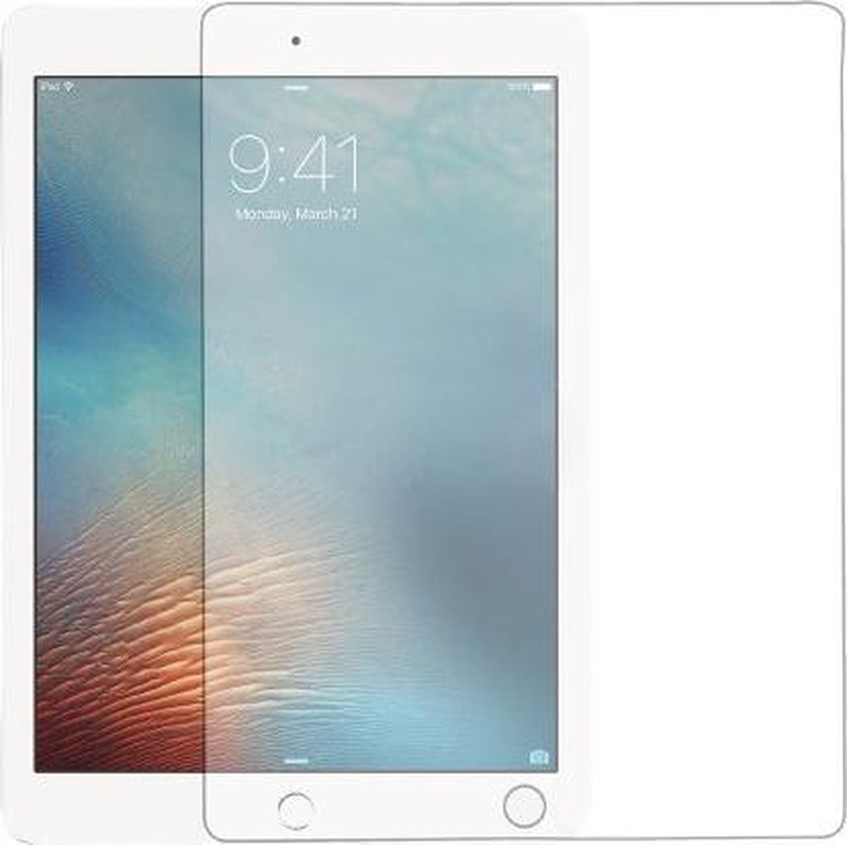 9H Tempered Glass - Geschikt voor iPad 9.7 (2017/2018) / Air 2 Screen Protector - Transparant