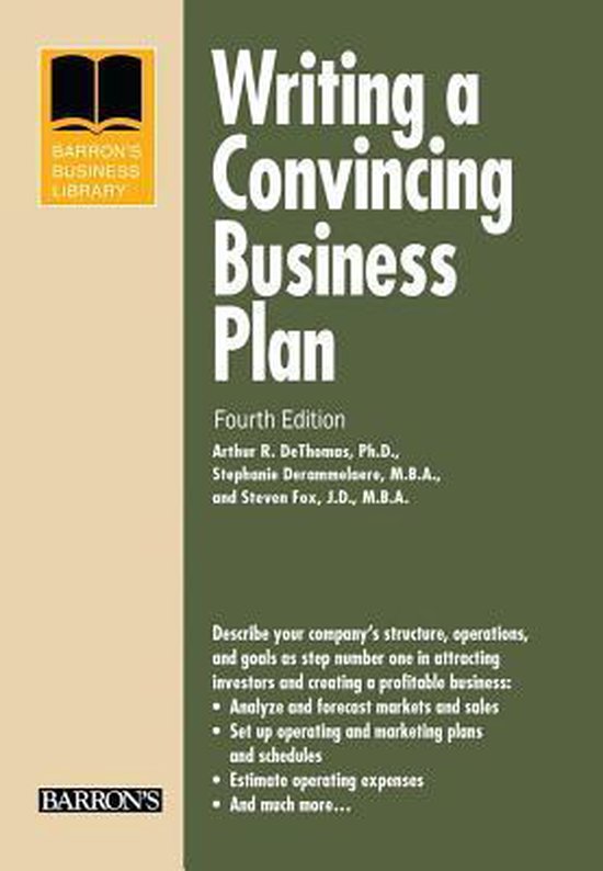 Writing a Convincing Business Plan - cover