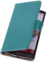 PU Leder Groen LG Optimus L7 2 Book/Wallet Case/Cover