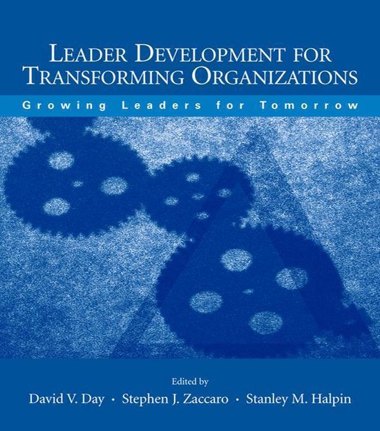 Applied Psychology Series - Leader Development for Transform ... - cover