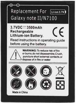 High Capacity Batterij Battery voor Samsung Galaxy Note 2 N7100 3500 mAh