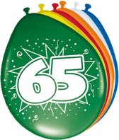 16x pièces décoration Ballons 65 ans