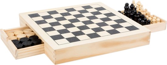 Thumbnail van een extra afbeelding van het spel Chess, Draughts & Nine Men's Morris Game Set