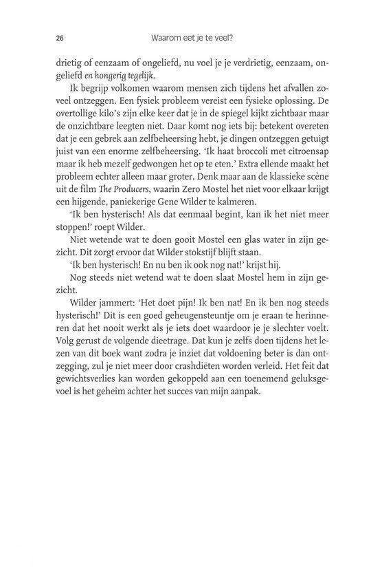 Tekst over de fysieke en mentale aspecten van te veel eten.
